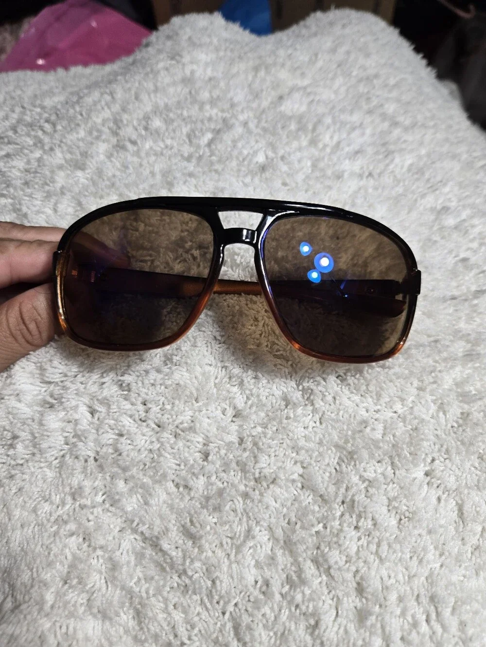 Men's Biohazard Sunglasses Black And Orange